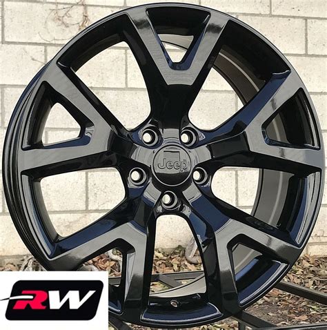 18" inch Jeep Cherokee Trailhawk OE Replica Wheels Gloss Black Rims 5x110 +31