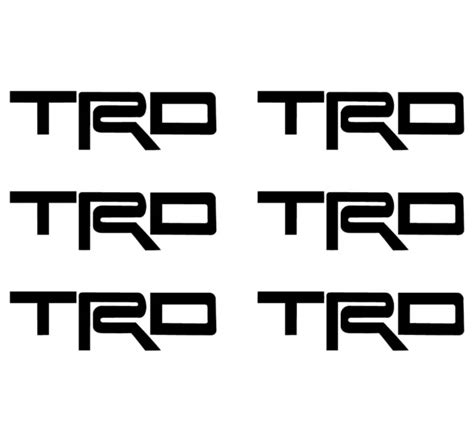 SMALL TRD TOYOTA logo 6 Small Vinyl Decals Car 2" 3" Toyota symbol Stickers $4.99 - PicClick
