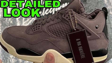 A Ma Maniere Air Jordan 4 Violet Ore Sneaker in hand DETAILED LOOK! AJ 12 AMM - YouTube