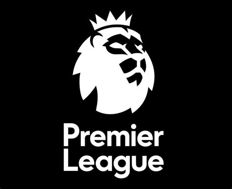 Download Premier League Logo Symbol With Name Black And White Design England football Vector ...