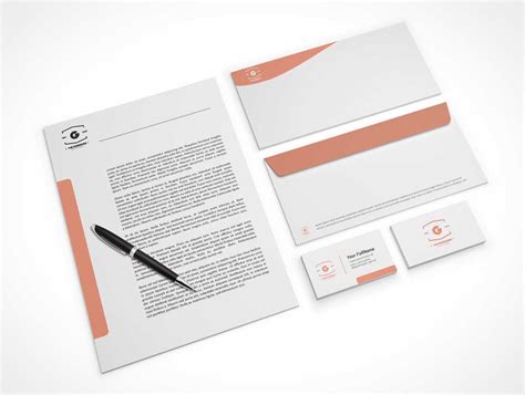 Premium Vector Letterhead Envelope Business Mockup Te - vrogue.co