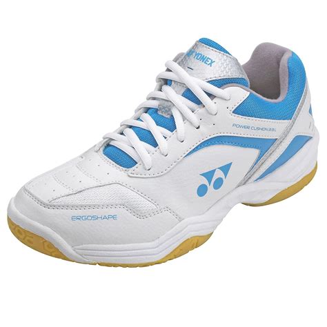 Yonex SHB 33LX Womens Badminton Shoes - White/Blue - Tennisnuts.com