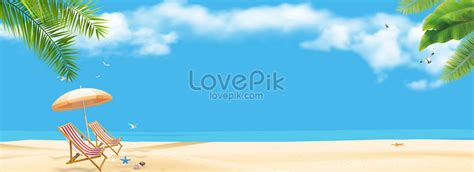 Background Pantai Berpasir Di Bawah Terik Matahari Musim Panas Gambar Untuk Diunduh Gratis di ...