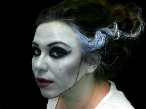 Frankensteins Bride for Halloween - me by me. | Makeup is life, Hair and makeup artist, Face makeup