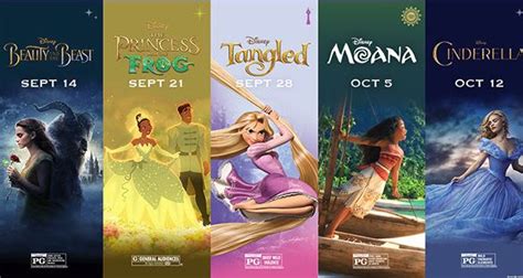 Your Favorite Disney Princess Movies Return to AMC Theaters This Fall | Chip and Company ...