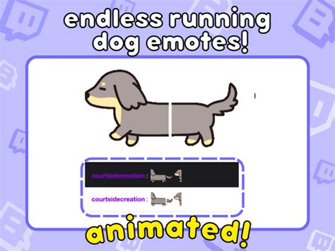 Long Dog Twitch Emote, Long Dog Emote, Sheesh Emote, Animated Dog Emote, Stretched Emote, Long ...