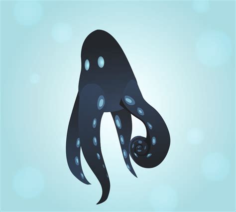 Alien squid creature - Openclipart