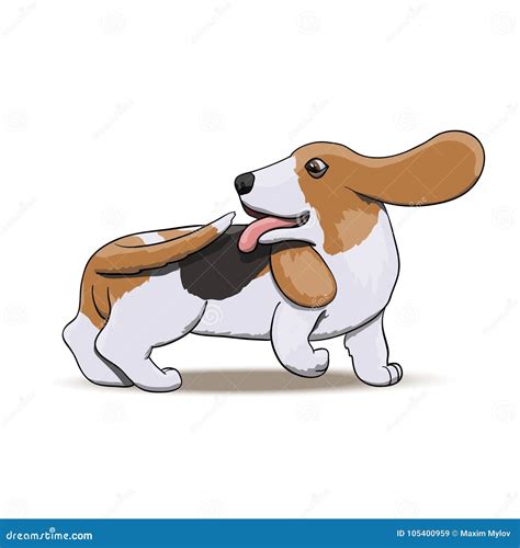 Dog Chasing Tail Cartoon Illustration | CartoonDealer.com #37156010