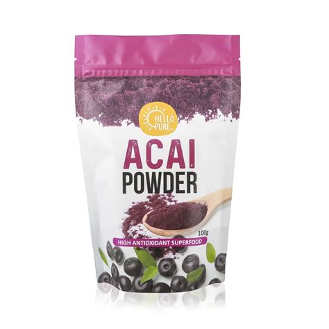 ACAI BERRY POWDER - 100G | Acai berry powder, Acai berry, Acai