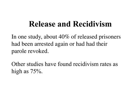 PPT - Chapter 11 Prison Life, Inmate Rights, Release, and Recidivism PowerPoint Presentation ...