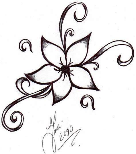 Flower Free Tats Design | Simple flower tattoo, Flower tattoo designs ...