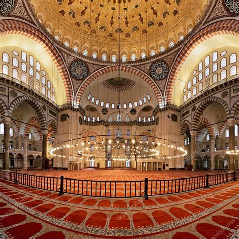 Interior of the Suleymaniye Mosque in Istanbul - Stock Photo , #Aff, #Mosque, #Suleymaniye, # ...