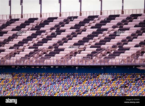 Empty seats in a stadium, Daytona International Speedway, Daytona Beach, Florida, USA Stock ...