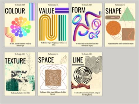 Formal elements of art poster set | Teaching Resources