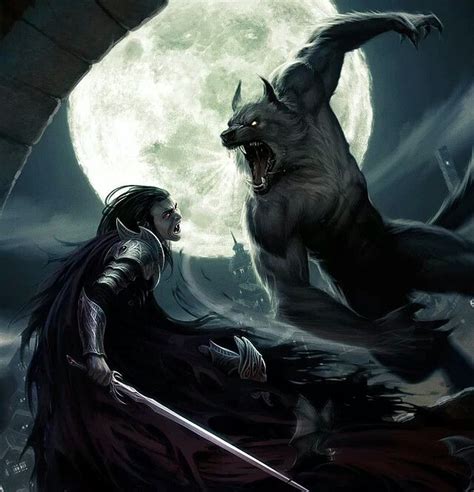 Vampire vs Werewolf | Vampiros, Hombres lobo, Arte vampiro