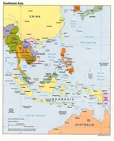 Southeast Asia Political Map - Full size | Gifex