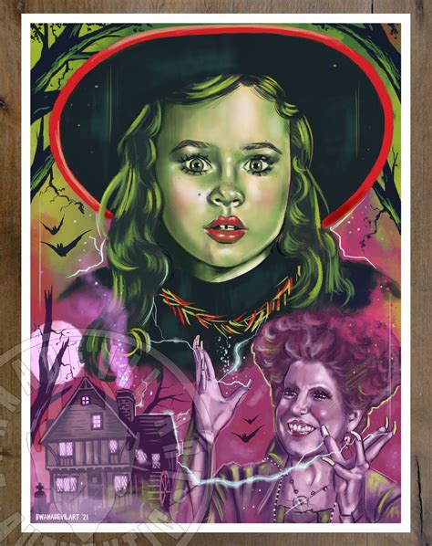 Dani Dennison (Hocus Pocus) Art Print (9x12 in.) | BwanaDevilArt