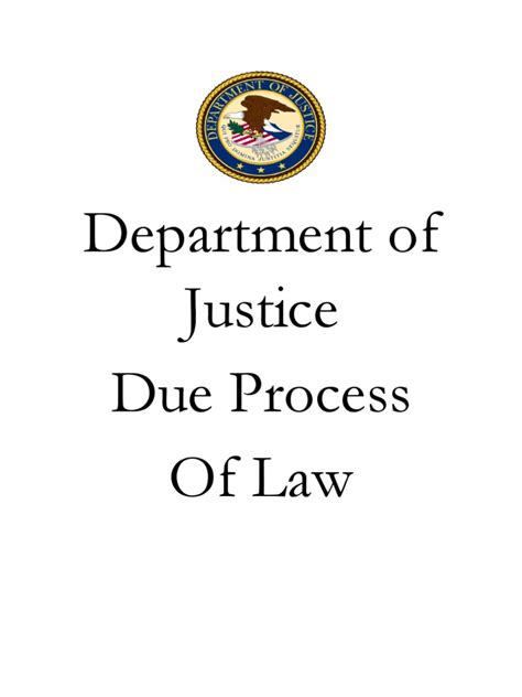 Due Process of Law | PDF | Fifth Amendment To The United States ...