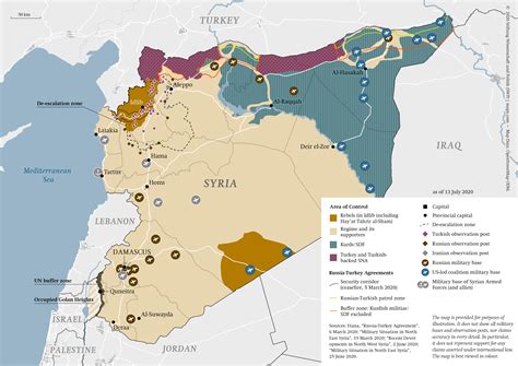 Syrian Civil War Frontline Map