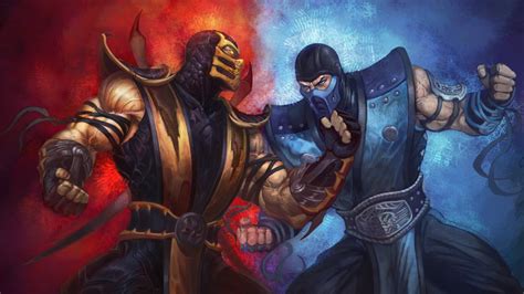 Download Mortal Kombat Scorpion Vs Sub Zero Realistic Fan Art Fighting ...