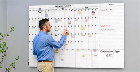 OverView® Printed Glass Whiteboard Planning Calendars