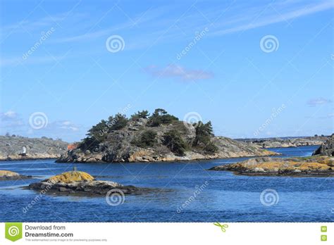 Island in the Archipelago of Gothenburg, Sweden, Scandinavia, Islands, Ocean, Nature Stock Image ...