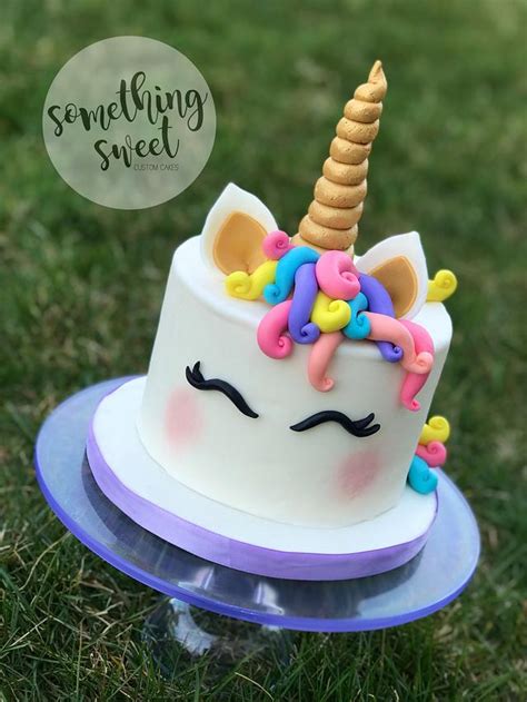 Rainbow Unicorn Cake - Decorated Cake by Something Sweet - CakesDecor