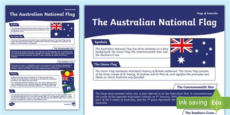 Australian Flag Meaning for Kids | Years 3 - 4 HASS | Twinkl