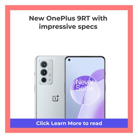 New OnePlus 9RT with impressive specs - GeekBite