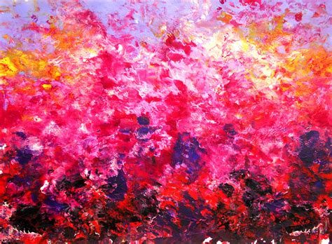 The Rising Night | Pink abstract painting, Abstract art gallery ...