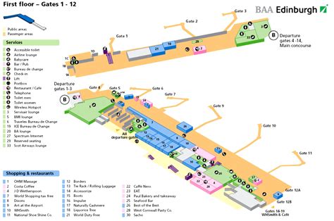 Edinburgh Airport Gate Map