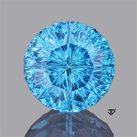 Swiss Blue Topaz Gemstone 7.27ct | John Dyer/Precious Gemstones Co. Catalog