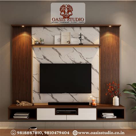 Modular TV Unit Designs - Oasis Studio | Wall tv unit design, Tv unit furniture design, Tv room ...