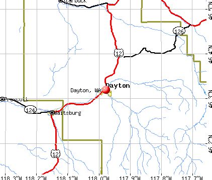 Dayton Washington Map