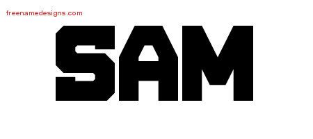 Titling Name Tattoo Designs Sam Free Download - Free Name Designs