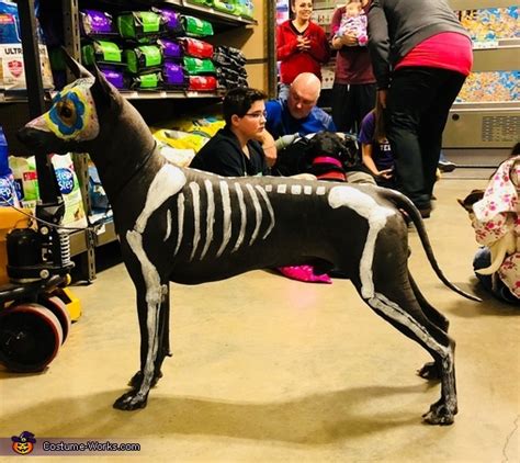 Painted Skeleton Dog Costume | Easy DIY Costumes