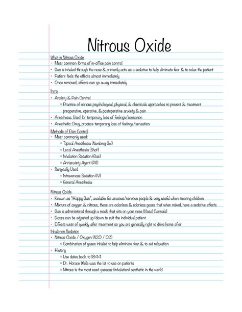 Nitrous Oxide - Overview of N2O in Dentistry -LN - Nitrous Oxide What ...