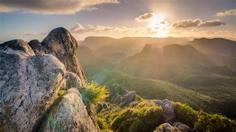 高山最美日出高清风景桌面壁纸图片