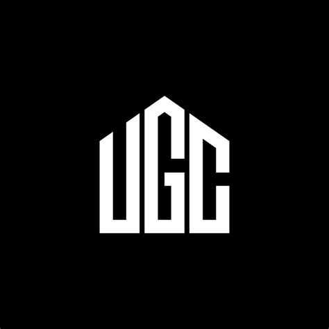 UGC letter design.UGC letter logo design on BLACK background. UGC creative initials letter logo ...