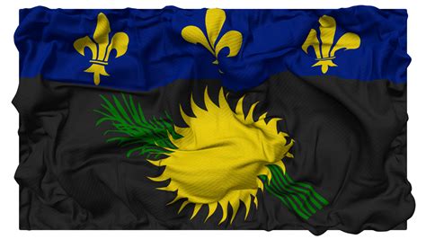 Guadeloupe Flag Waves with Realistic Bump Texture, Flag Background, 3D Rendering 24625360 PNG