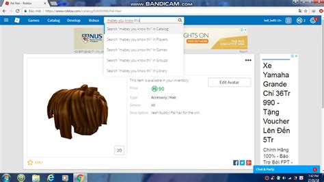 THE PRICE OF PAL HAIR IN ROBLOX IS 90 ROBUX ? - YouTube