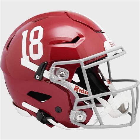 Alabama Crimson Tide #18 Riddell Full Size Authentic SpeedFlex Helmet