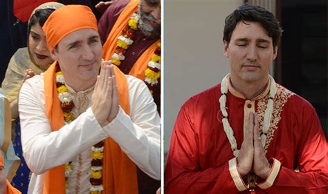 Justin Trudeau ridiculed for ‘EMBARRASSING’ Canada by wearing Indian ...