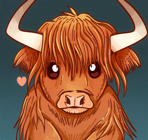 Scottish Highland Cow by SarahRichford on DeviantArt in 2021 | Highland cow art, Scottish ...