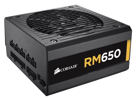 RM Series™ RM650 — 650 Watt 80 PLUS® Gold Certified Fully Modular PSU