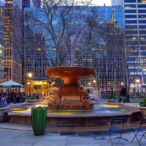 Bryant Park Fountain by alexandrabloom | Nyc park, Ny city, New york city