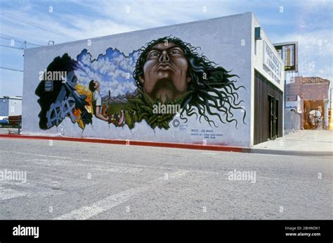 Mural in Venice Beach, CA painted by Joe Bravo circa 1970s Stock Photo - Alamy