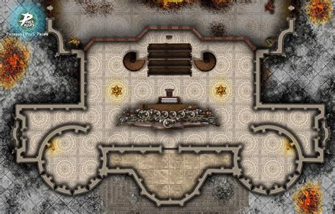 High Hall Cathedral - Balcony (Descent into Avernus) : dndmaps Baldur’s Gate, Building Map, Map ...