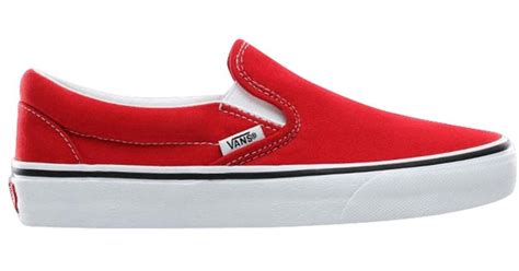 Vans Slip-on in Red for Men - Lyst