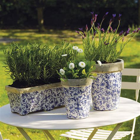 Aged Ceramic Garden Planter By The Orchard | notonthehighstreet.com